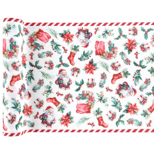 Chemin de table Père Noël, 2,5 m
