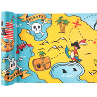 Chemin de table carte au trésor pirate, 5 m