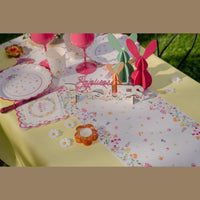 Chemin de table Printemps, petites fleurs, 2,5 m — vue 2