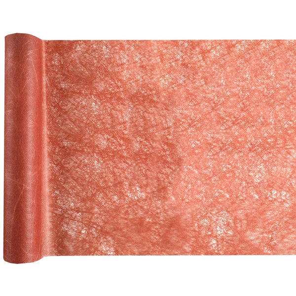 Chemin de table résille terracotta, 5 m
