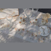 Chemin de table Tendresse, roses pêche, 3 m — vue 2