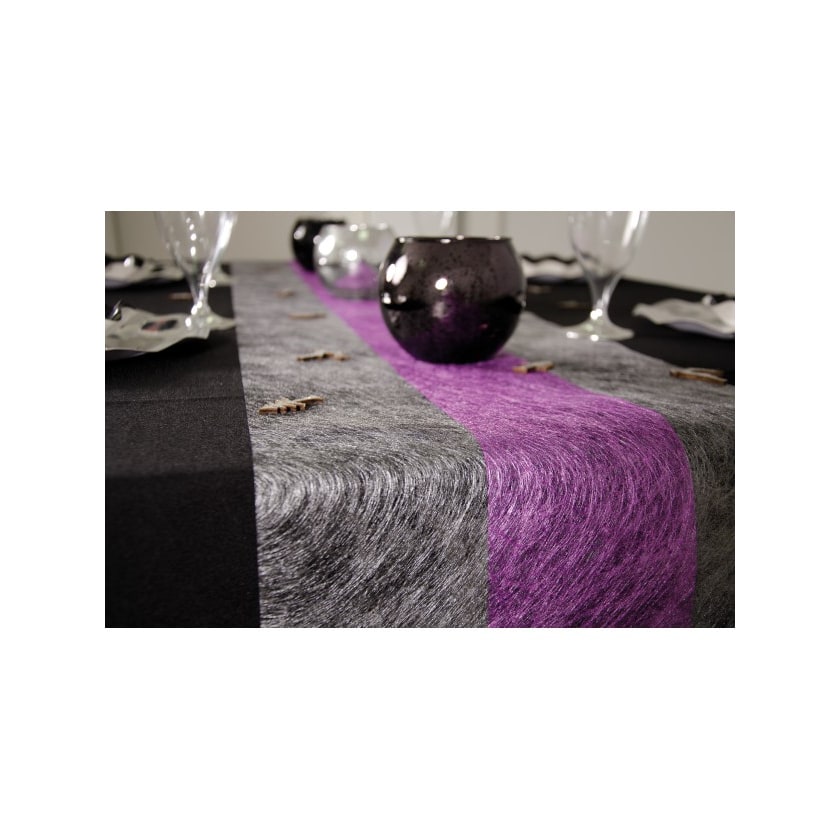 Chemin de table Brillance argent, 30 cm x 10 m — vue 2