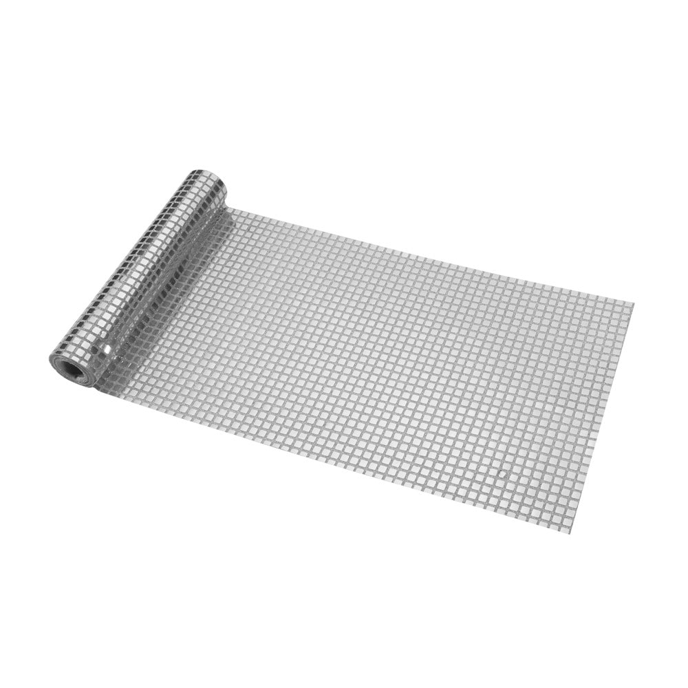 Chemin de table disco argent, 28 cm x 3 m