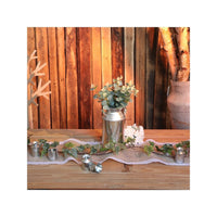 Chemin de table en jute bordé de dentelle, 29 cm x 5 m — vue 2