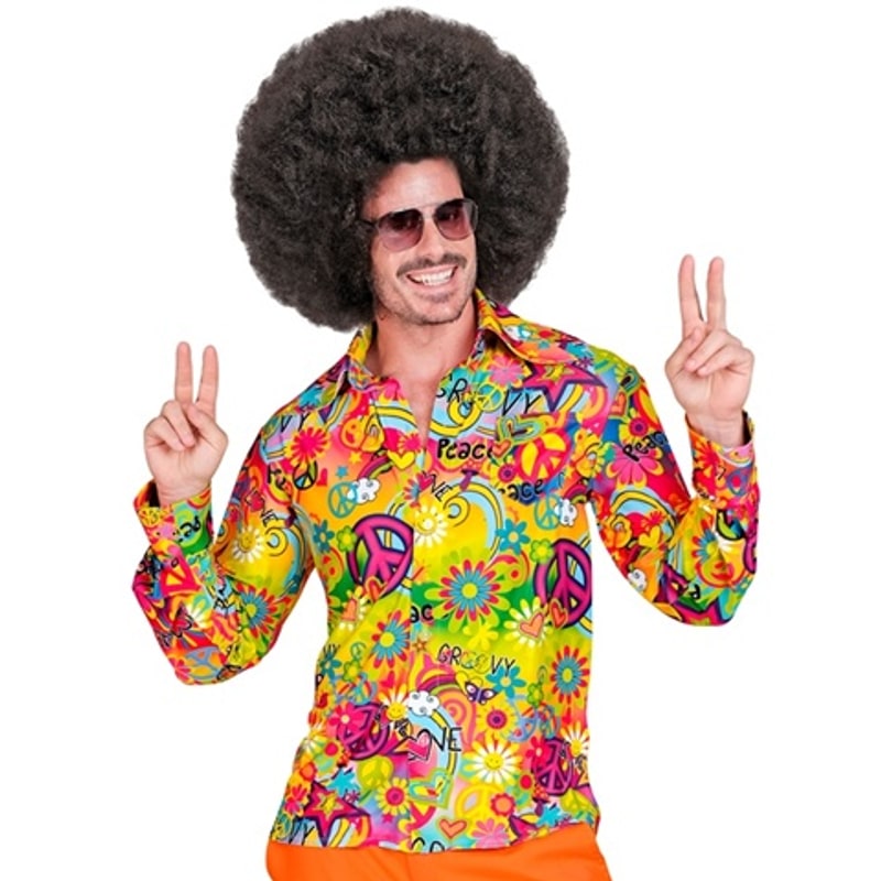 Chemise hippie Peace & Love, taille XXL
