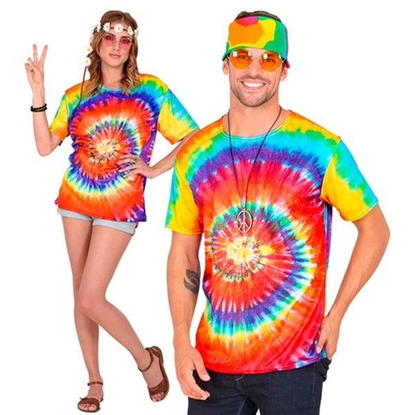 Chemise hippie tie-dye, taille XL