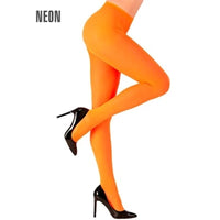Collant néon 40 deniers, jaune ou orange — vue 2