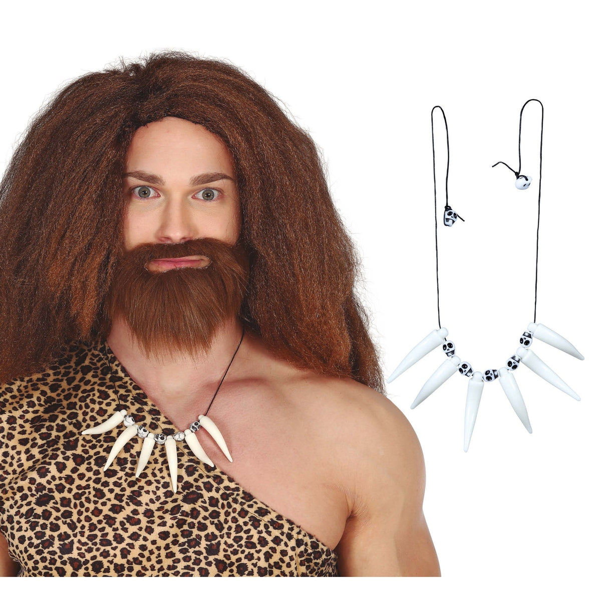 Collier d'homme des cavernes à crocs
