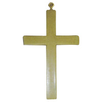 Collier croix de moine dorée, 23 cm