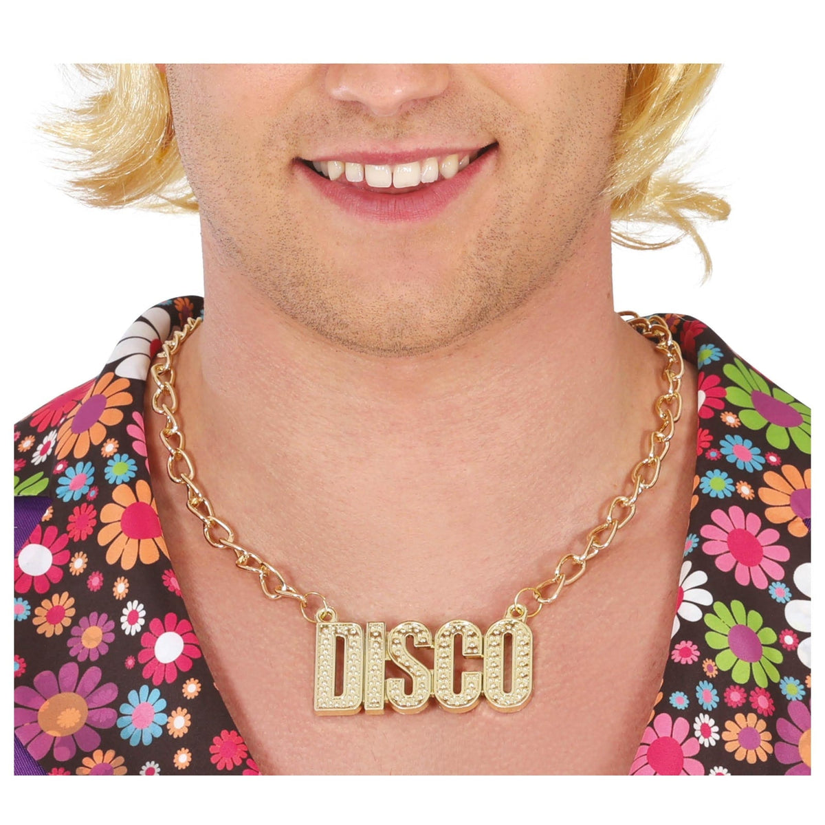 Collier « Disco » doré