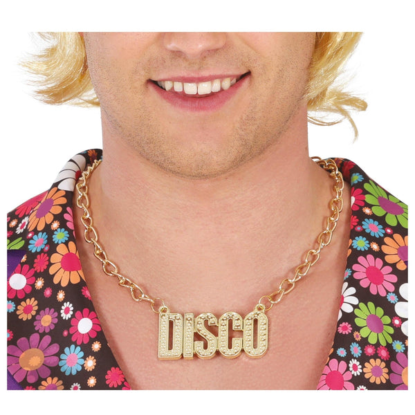 Collier « Disco » doré