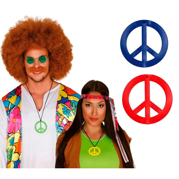 Collier hippie peace and love