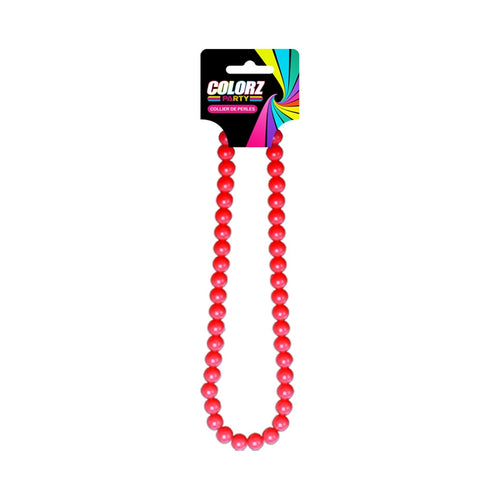 Collier de perles rouges