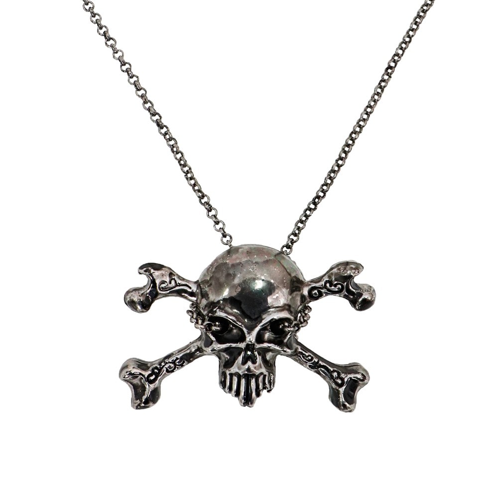 Collier tête de mort de pirate