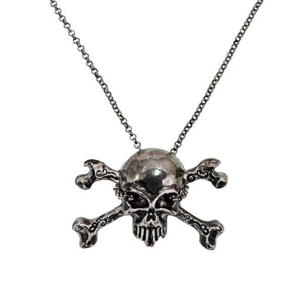 Collier tête de mort de pirate