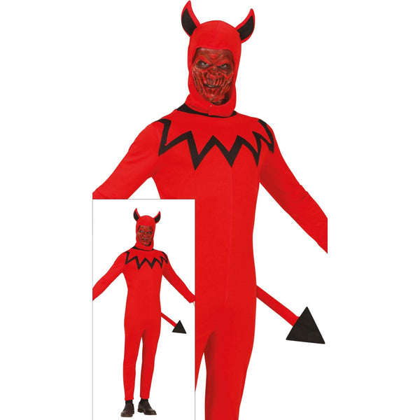 Combinaison de diable rouge, adulte