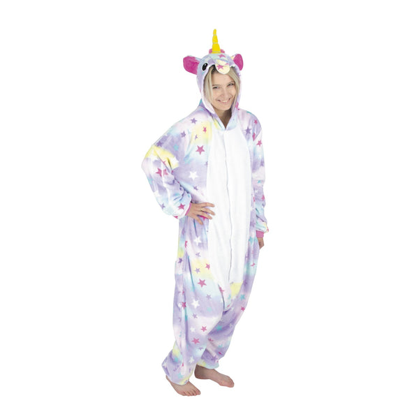 Combinaison licorne étoilée kigurumi, adulte