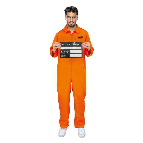 Combinaison de prisonnier orange, adulte
