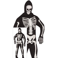 Combinaison squelette à capuche, adulte