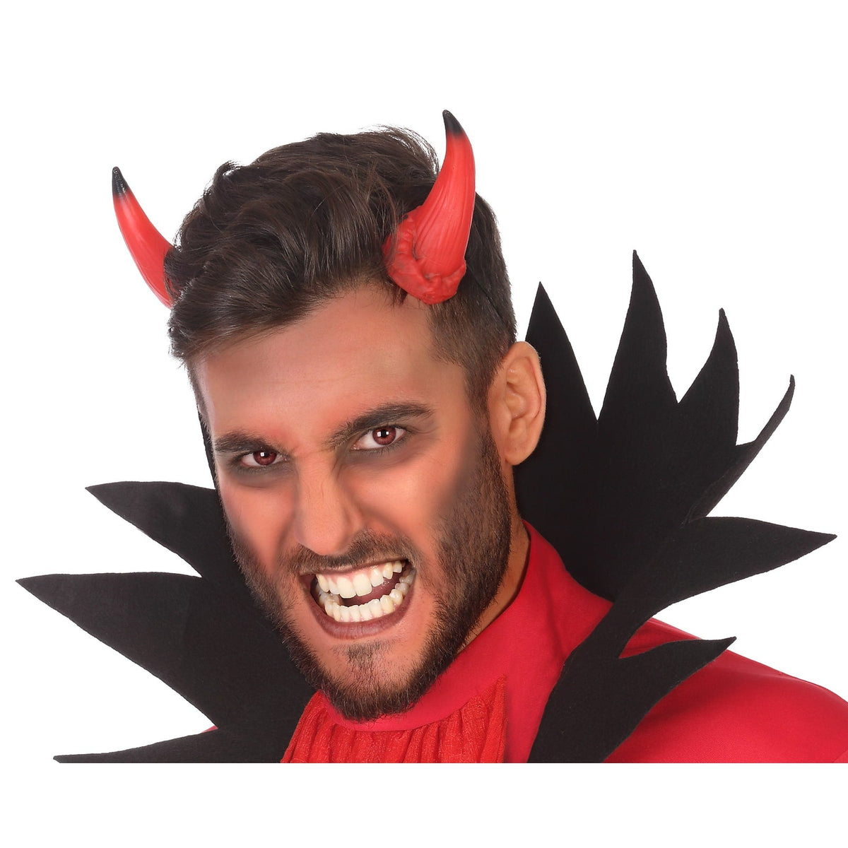 Cornes de diable rouges à élastique