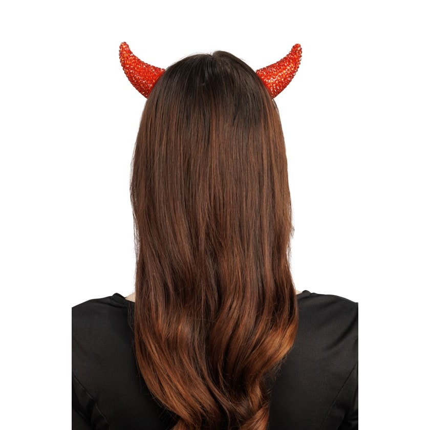 Cornes de diable à strass, à pince — vue 3