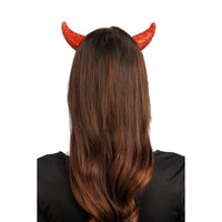 Cornes de diable à strass, à pince — vue 3