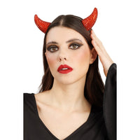 Cornes de diable à strass, à pince — vue 4