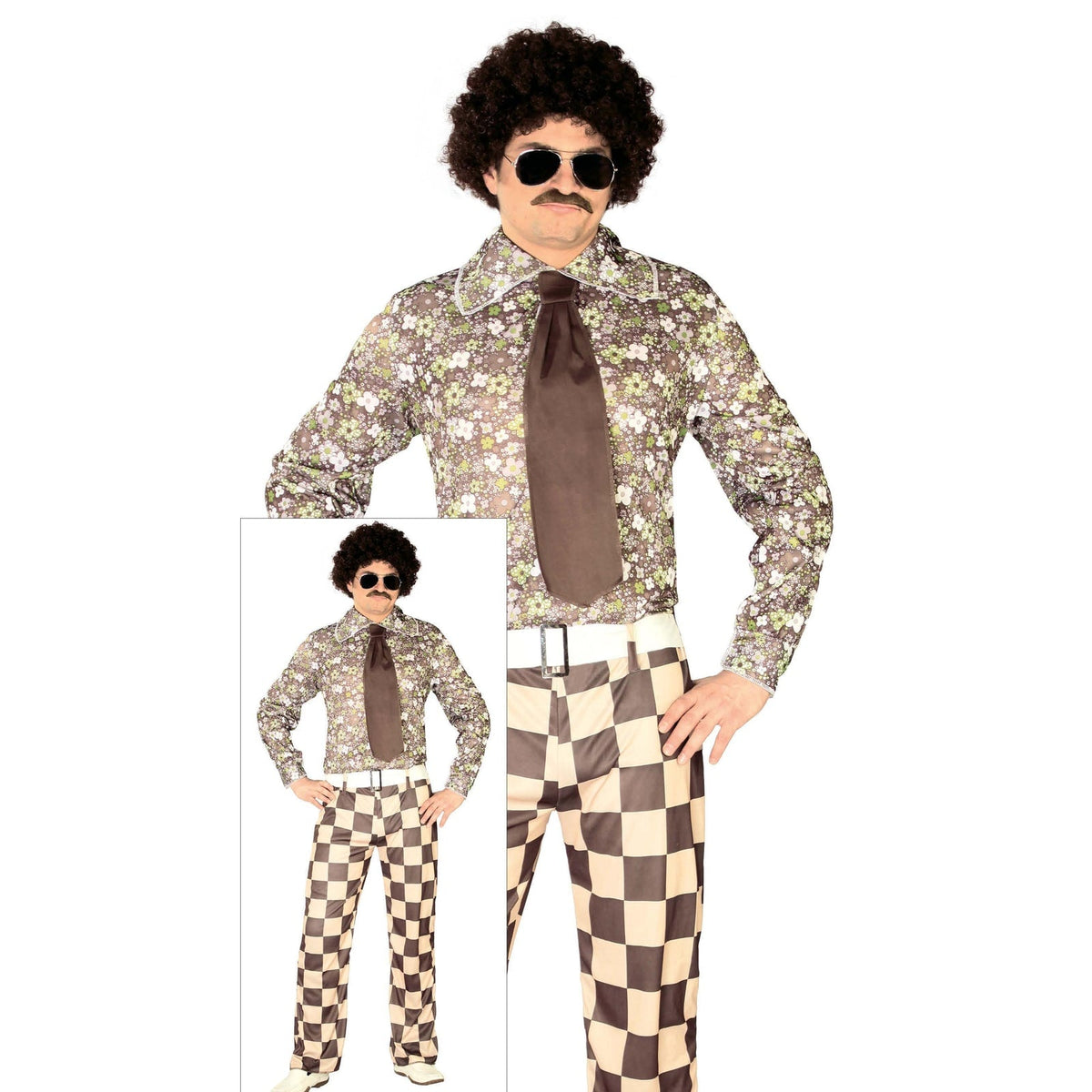 Costume années 70 Brady, adulte