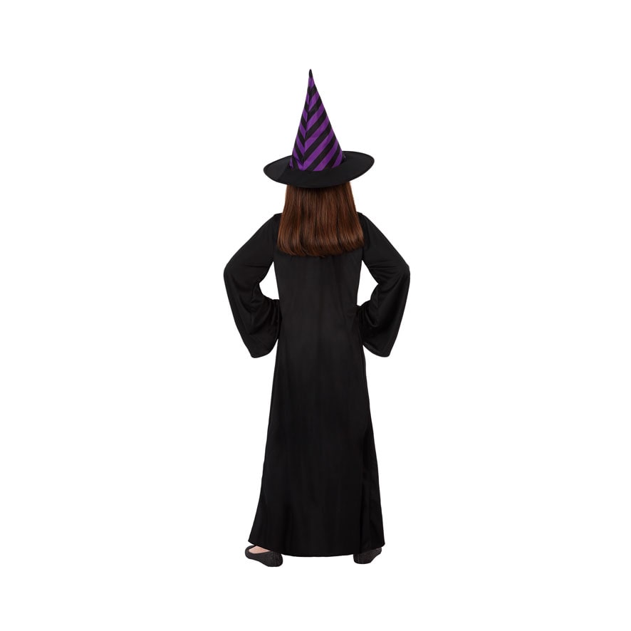 Costume d'apprenti magicien à robe noire, enfant — vue 3