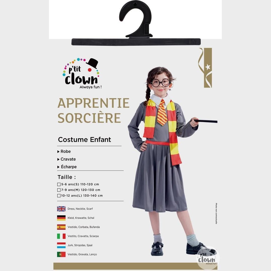 Costume d'apprentie sorcière, fille — vue 4