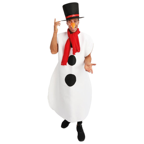 Costume de bonhomme de neige, adulte