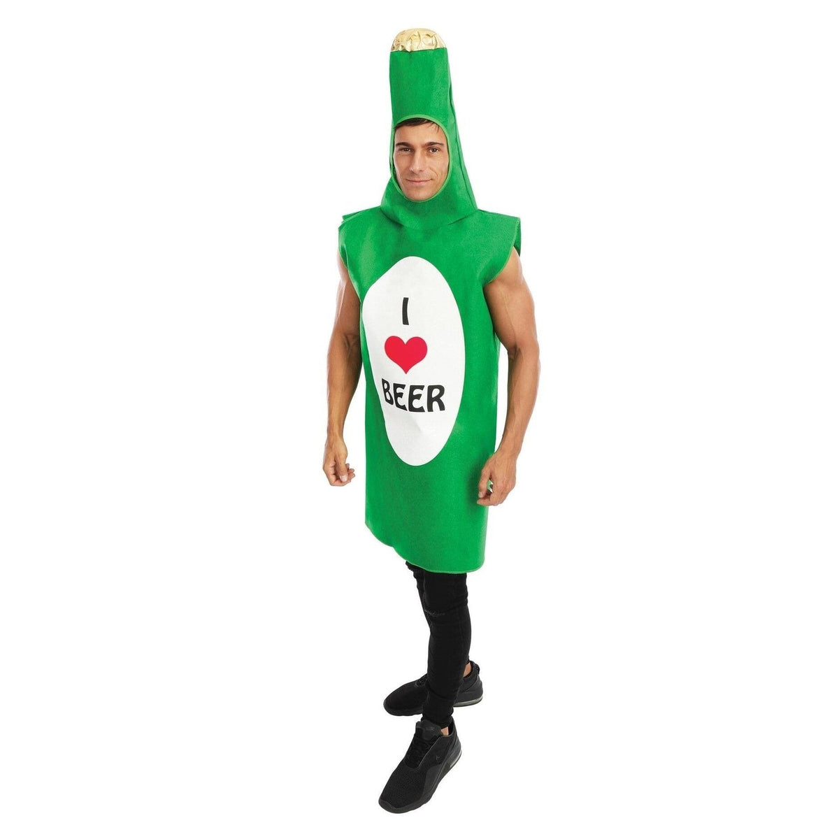 Costume de bouteille de bière « I love beer », adulte — vue 2