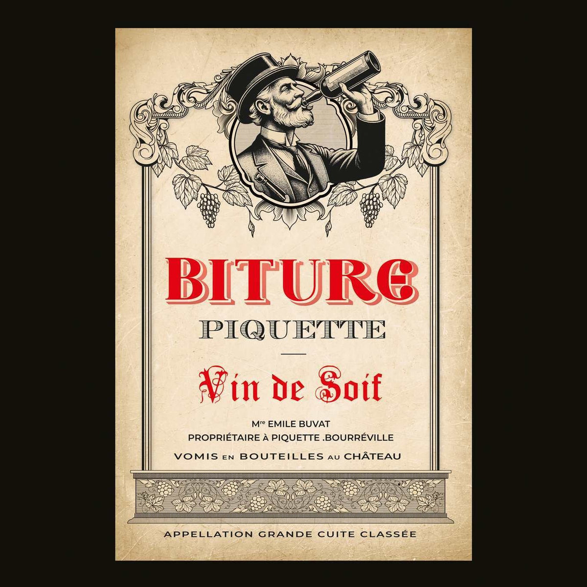 Costume de bouteille de vin, adulte — vue 5