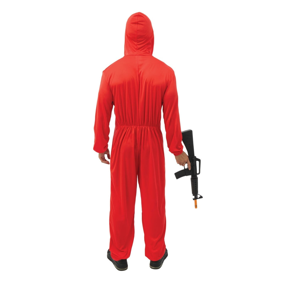 Costume de braqueur rouge, adulte — vue 3