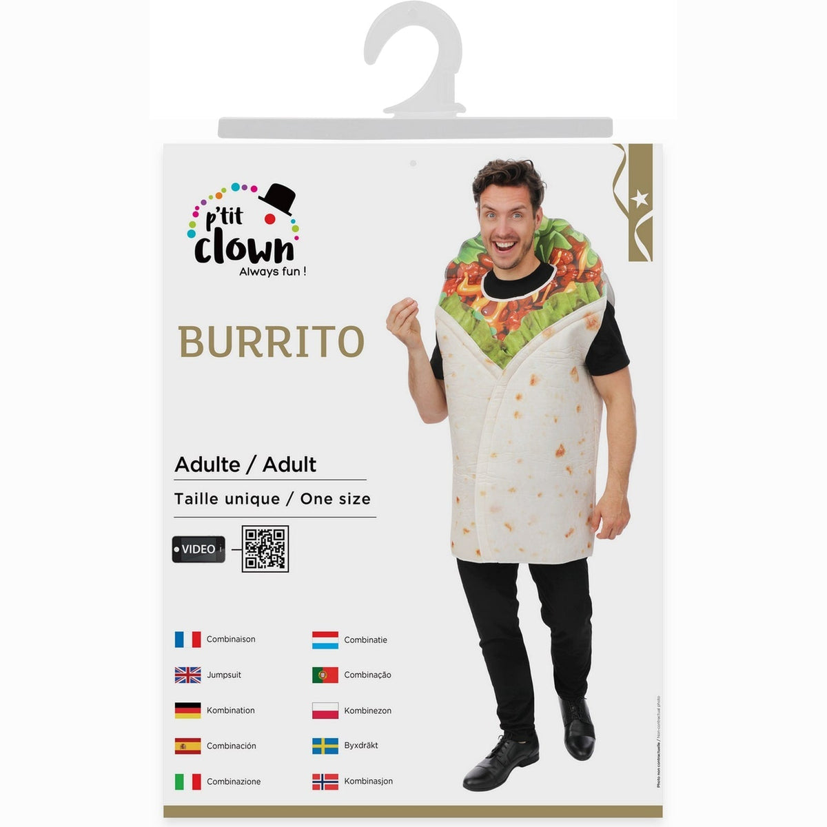 Costume de burrito, adulte — vue 4