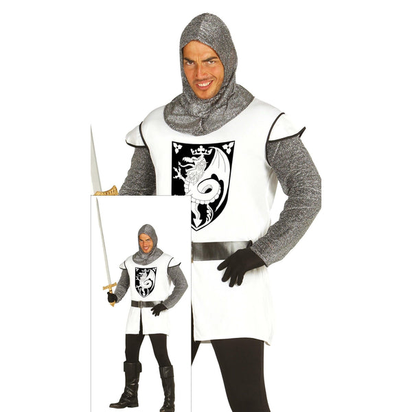 Costume de chevalier au dragon, adulte