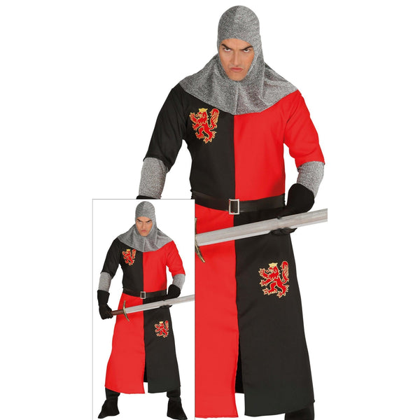 Costume de chevalier médiéval, adulte