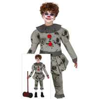Costume de clown gris, garçon — vue 2
