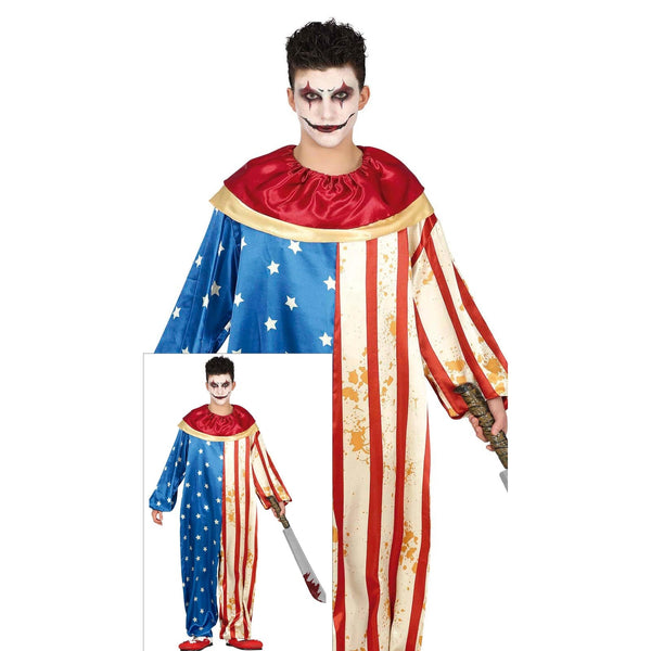Costume de clown patriote, ado
