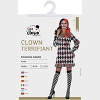 Costume de clown terrifiant, femme — vue 2