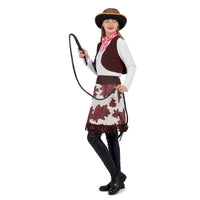 Costume de cowgirl à gilet vache, femme — vue 2
