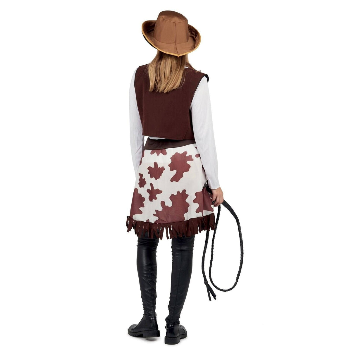 Costume de cowgirl à gilet vache, femme — vue 3