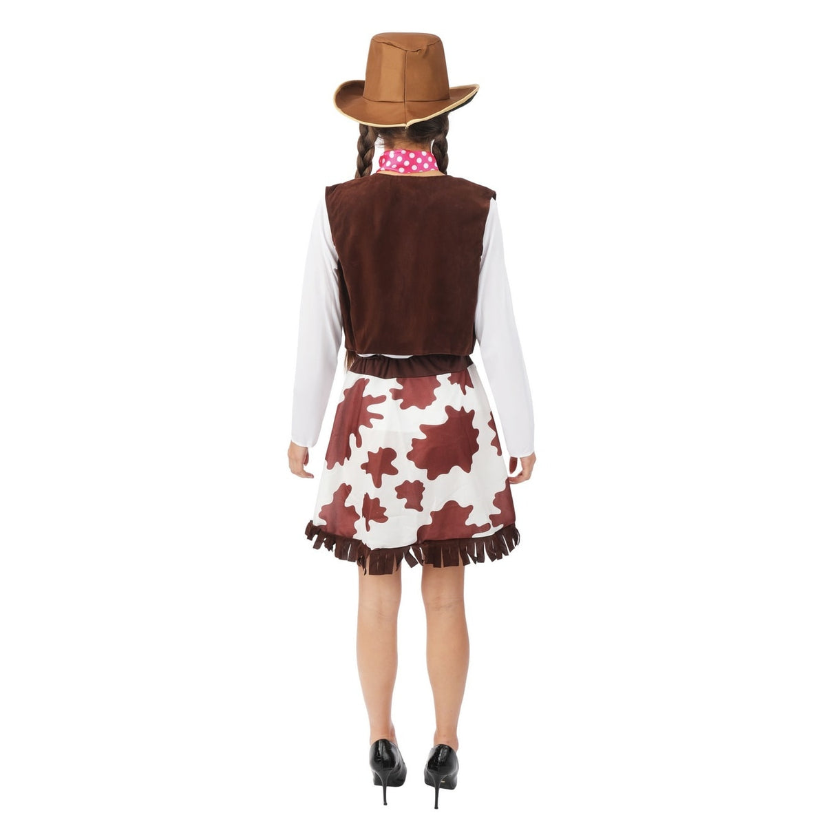 Costume de cowgirl à gilet vache, femme — vue 4
