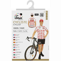 Costume de cycliste à maillot à pois, adulte — vue 5