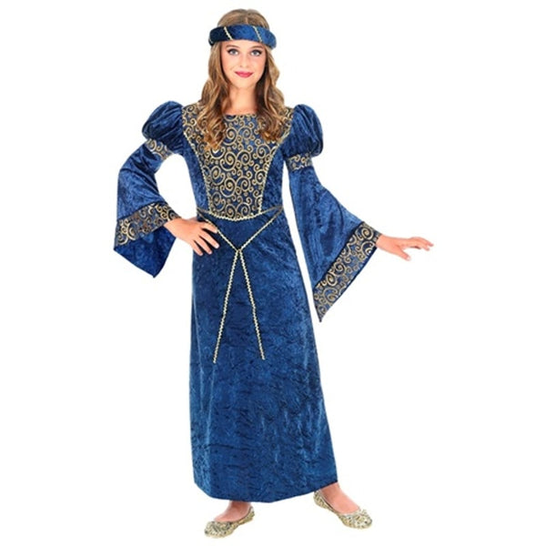 Costume de dame Renaissance bleue, fille