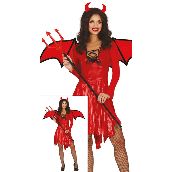 Costume de diablesse rouge, adulte