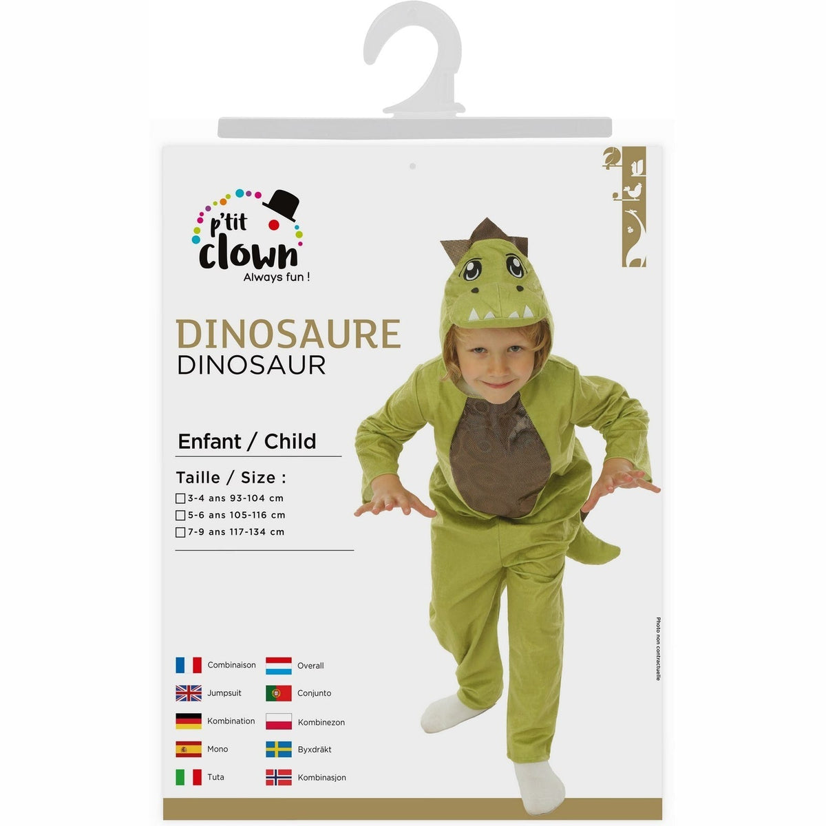 Costume de dinosaure, enfant — vue 5