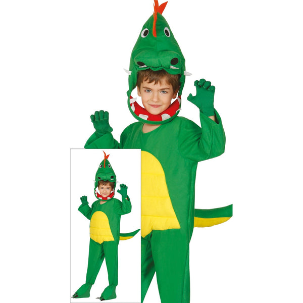 Costume de dinosaure vert, enfant
