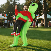 Costume gonflable enlevé par un extraterrestre, adulte — vue 2