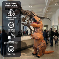 Costume gonflable T-Rex XXL, adulte — vue 3